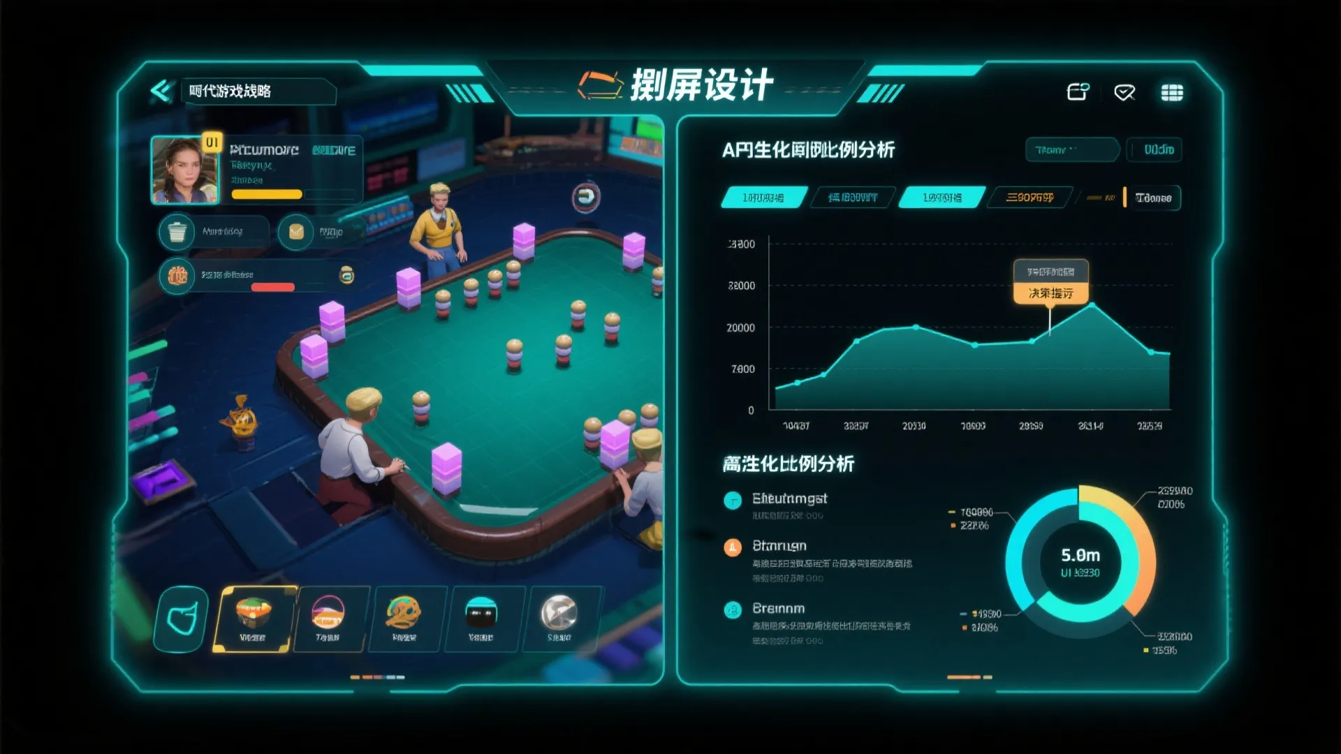 麻将AI分析界面